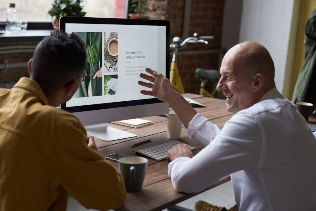 Modern responsive business homepage layout on a laptop screen, highlighting affordable web design services in Kelowna, BC.