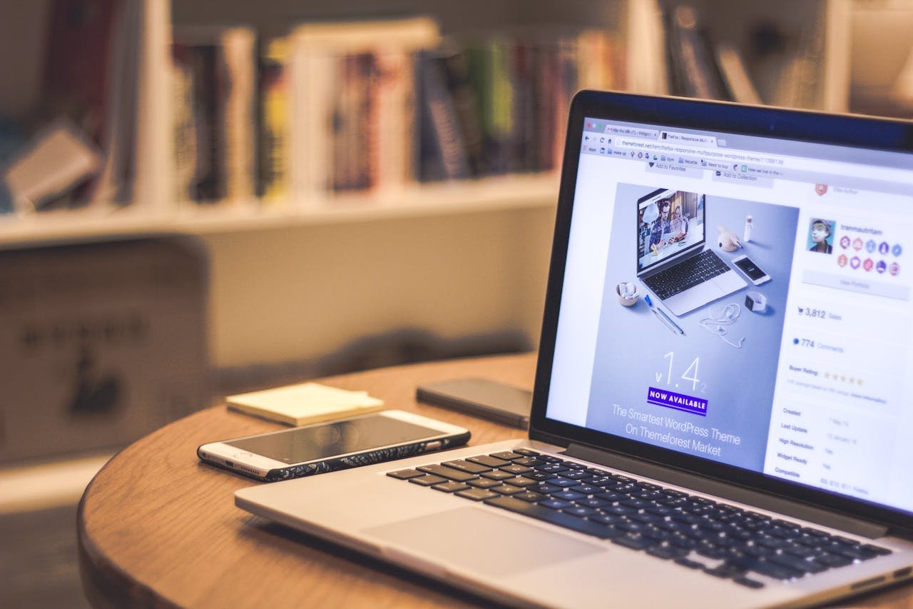 A responsive UI UX design layout on mobile and desktop screens showing a custom website design for a Vancouver business.